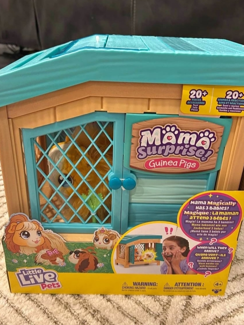 Little Live Pets: Mama Surprise Guinea Pig  Playset With +20 Sounds Toy *NIB*